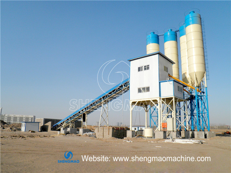 Belt Conveyor Concrete Batching Plant