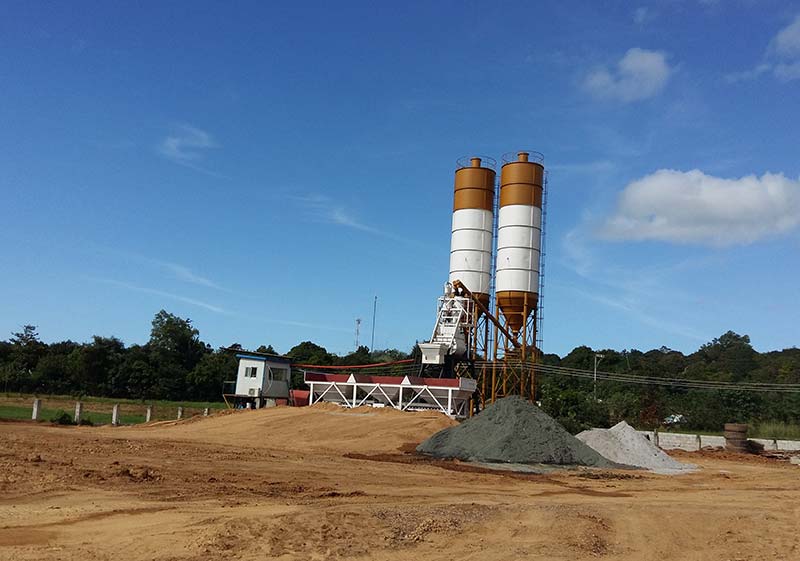 HZS35 Concrete Batching Plant in Philippines