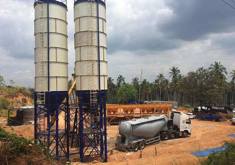 HZS90 Concrete Batching Plant in Sri Lanka