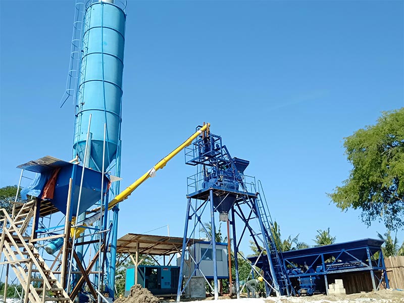 HZS25 Skip Hoist Concrete Batching Plant