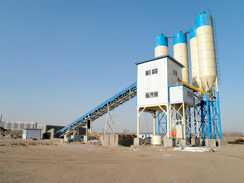 Belt Conveyor Concrete Batching Plant