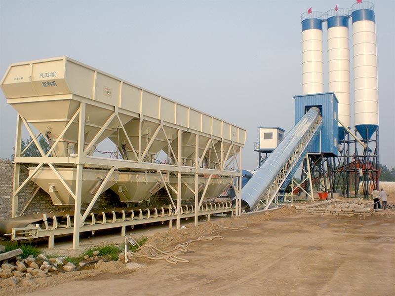 Belt Conveyor Concrete Batching Plant