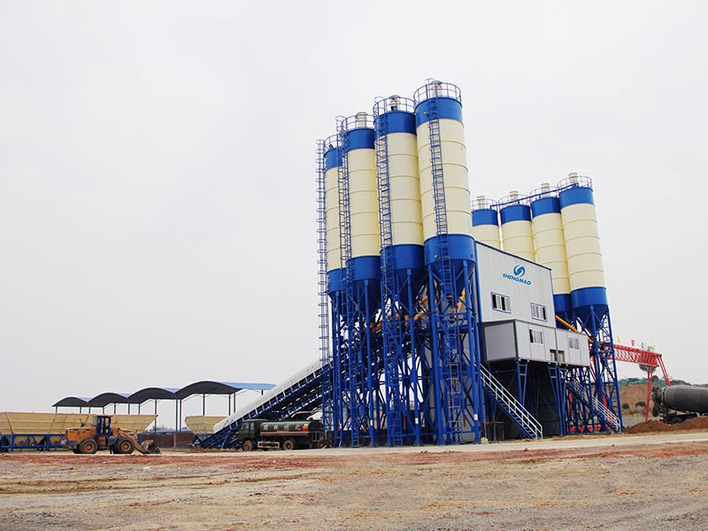 Belt Conveyor Concrete Batching Plant