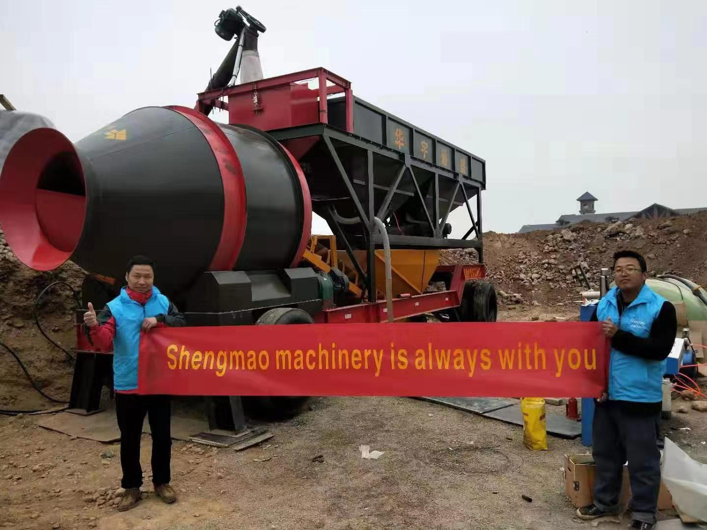Newly-installed mobile batching plant