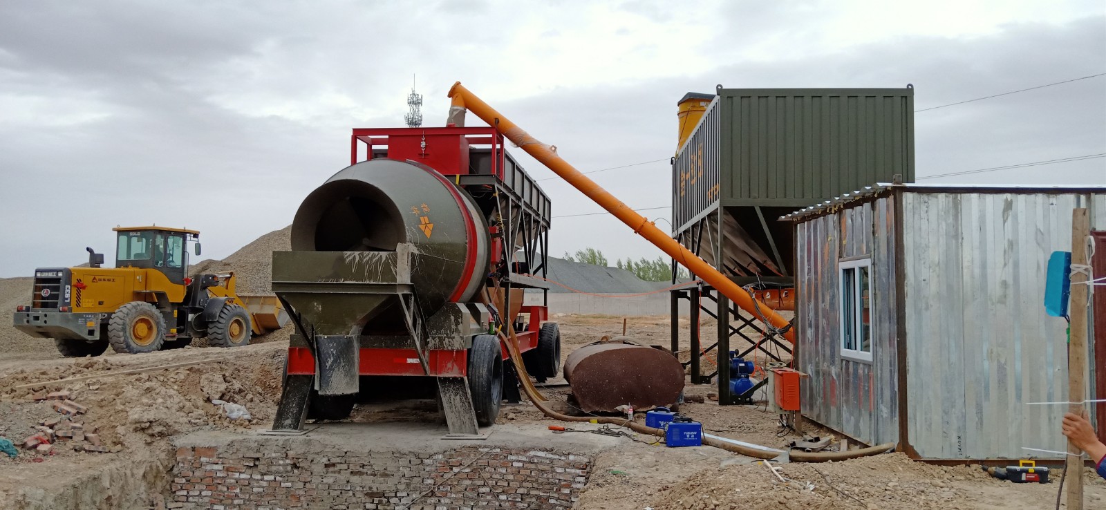 mobile ready mix concrete plant