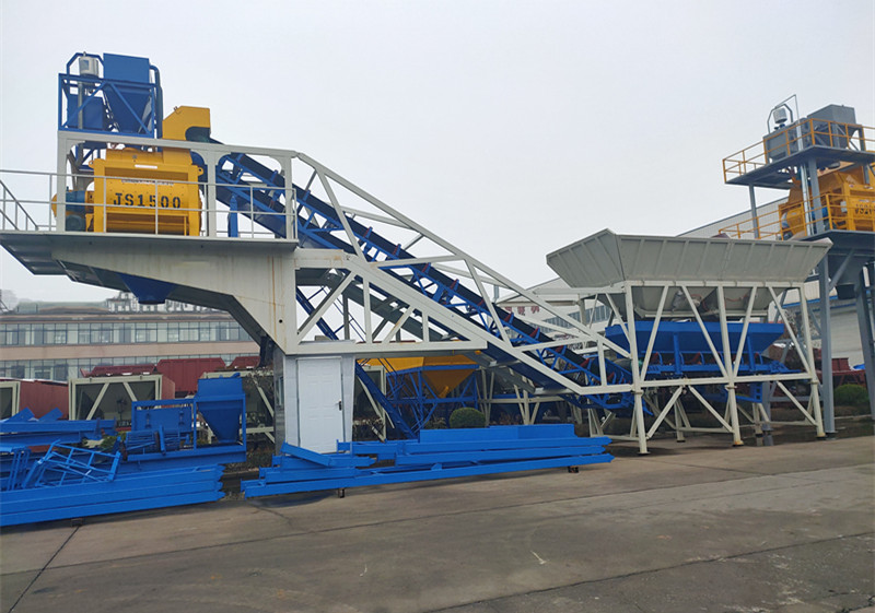 YHZS35 Mobile Concrete Batching Plant in Botswana