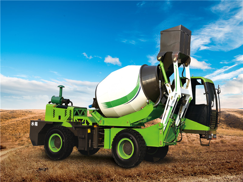 self loading concrete mixer