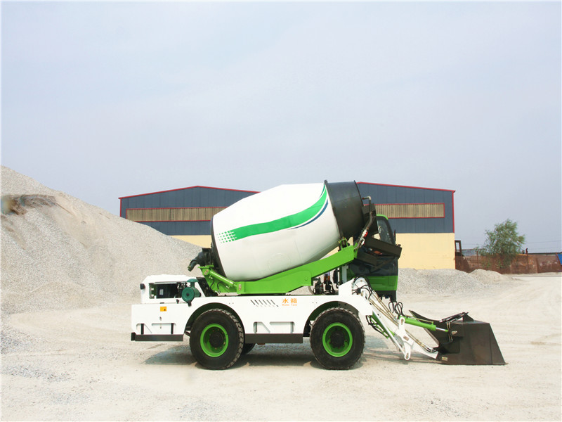 self loading concrete mixer