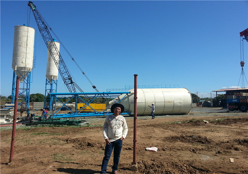 100T 200T and 300T cement silo in Philippine