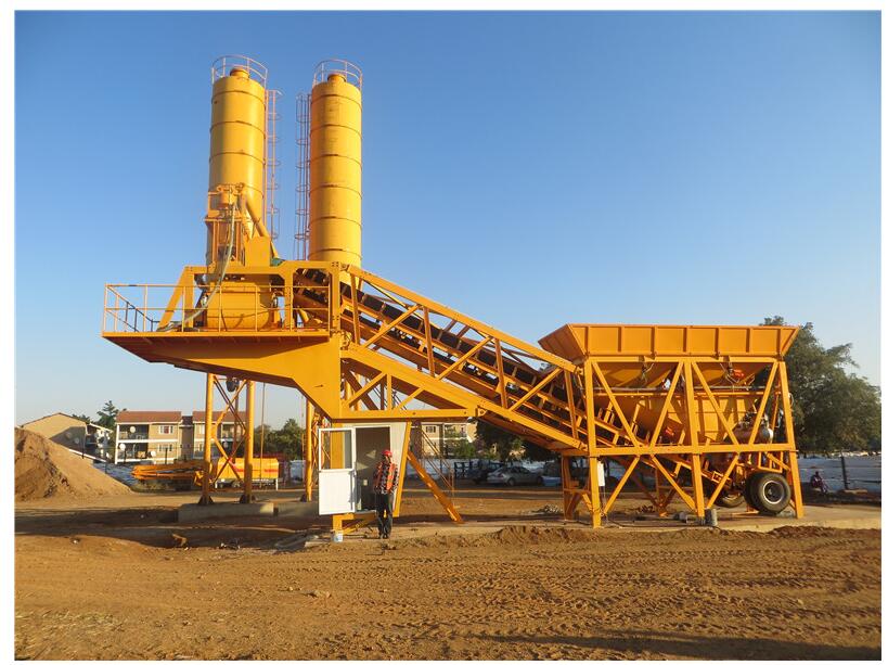 Pictures of YHZS series of mobile concrete batching plant