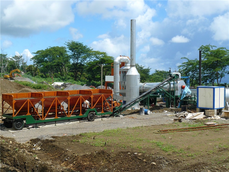 Mobile asphalt plant