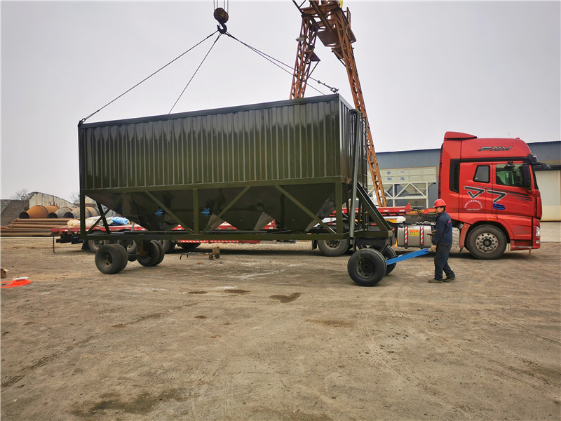 horizontal cement silo