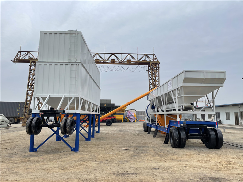 horizontal cement silo