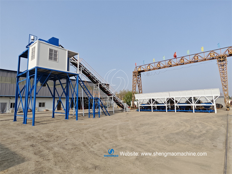 HZS60 concrete mixing station to Philippines