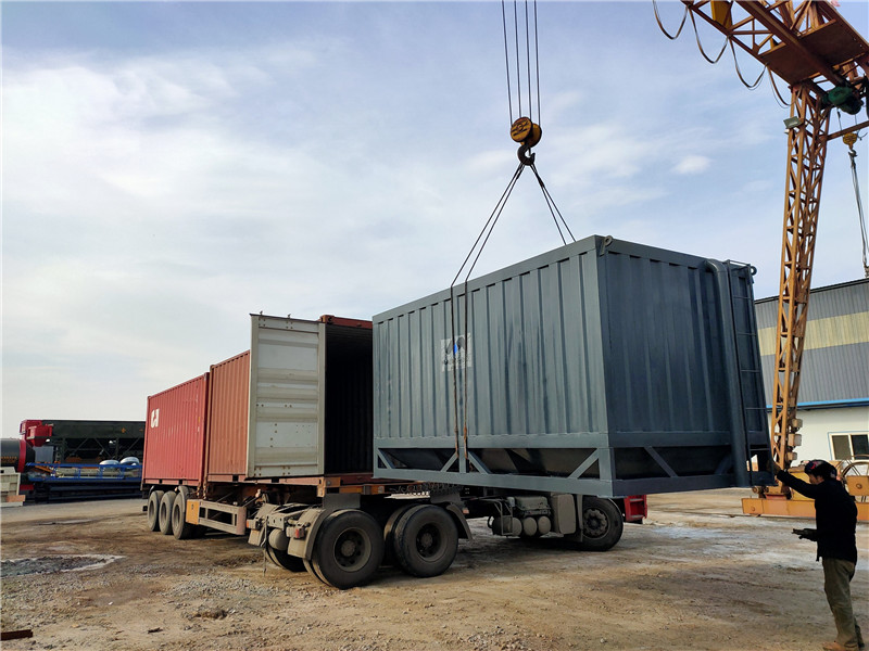 horizontal cement silo