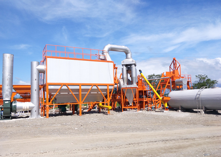 Mobile asphalt drum mix plant