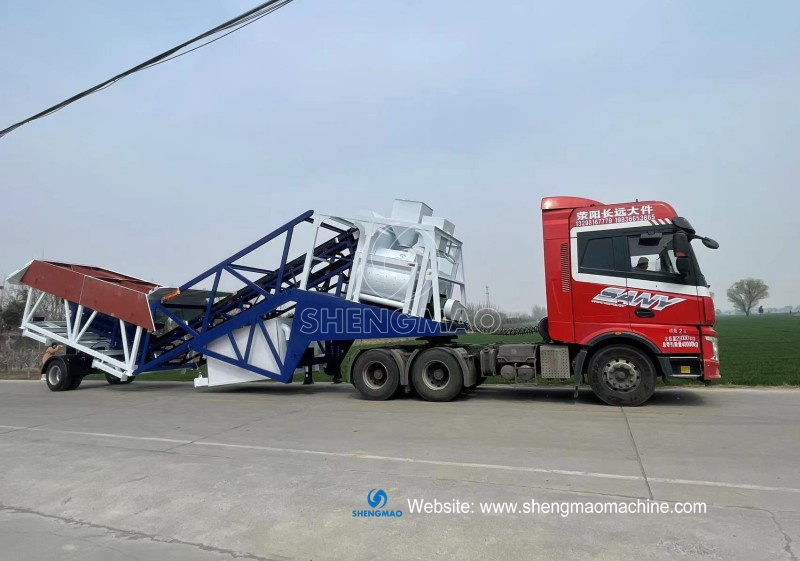 Mobile concrete mixer plant to Kenya