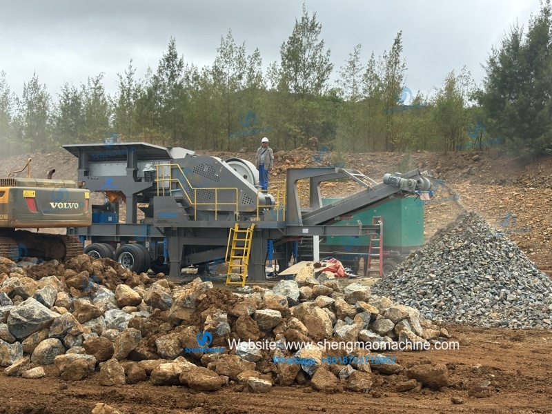Mobile stone crushing plant to Philippines