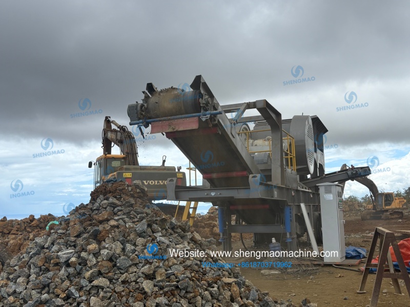 Mobile stone crushing plant to Philippines