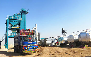 LB1500 Asphalt Mixing Plant in Pakistan