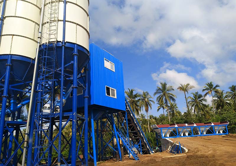 HZS60 Concrete Batching Plant in Sri Lanka