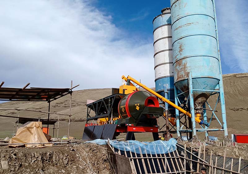YHZM20 Mobile Concrete Batching Plant in Qinghai