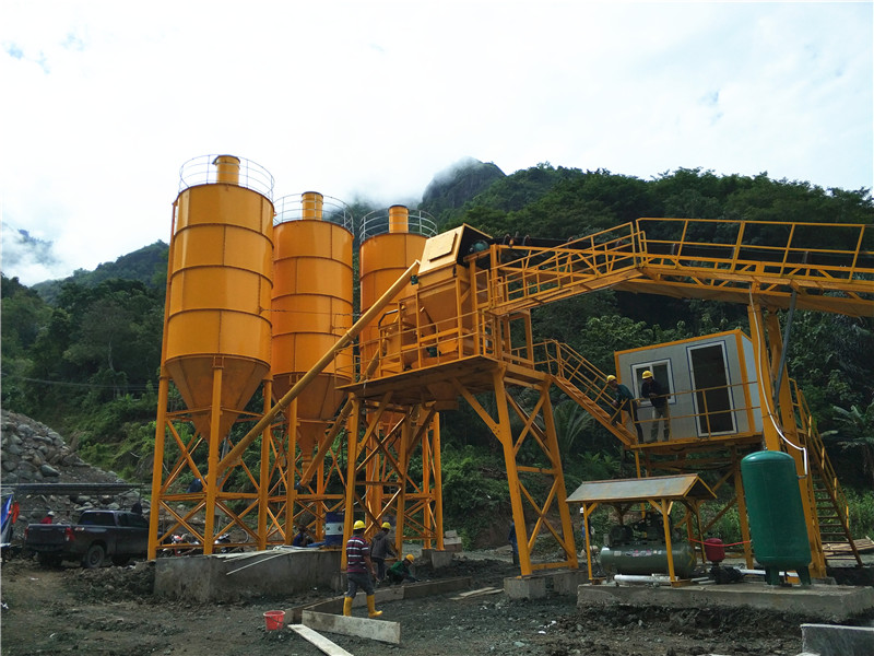 dry mix concrete batching plant