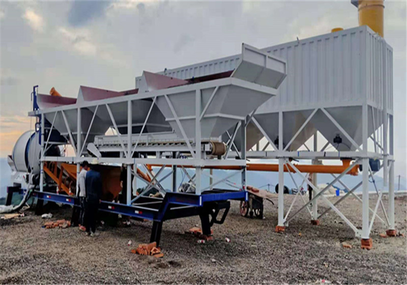 30m3/h concrete mixing plant finished installation