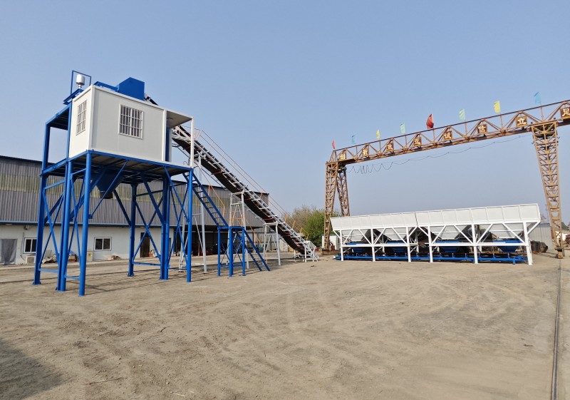 HZS60 concrete mixing station to Philippines