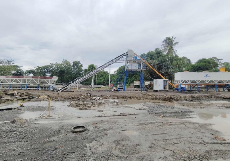 60m3/h concrete batching plant to Philippines