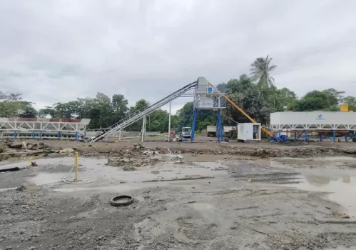 60m3/h concrete batching plant to Philippines