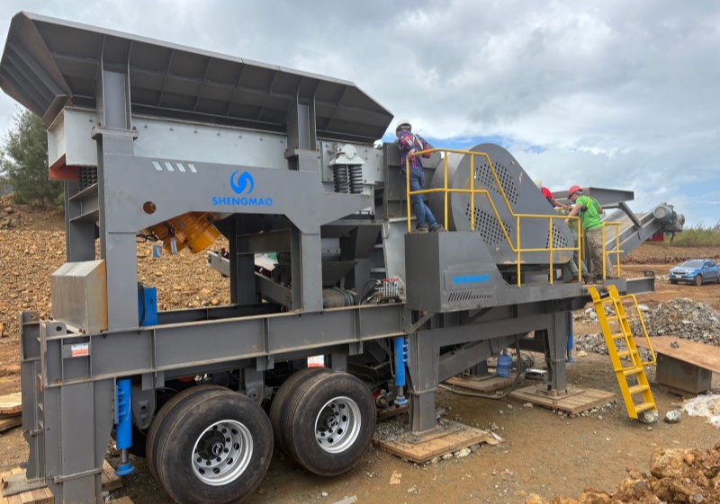 Mobile stone crushing plant to Philippines