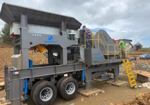 Mobile stone crushing plant to Philippines